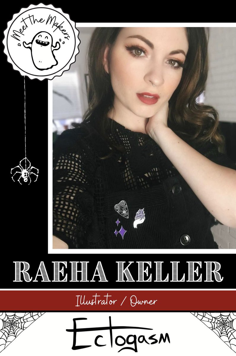 KrisWilliams's tweet photo. Ready for a round of “Meet the Makers”? Two of Raeha’s pieces are featured in my July Halloween boxes. If you love all that’s spooky - I promise you will love @Ectogasm_Art! ❤️👻 https://t.co/2AtQdkrTkT