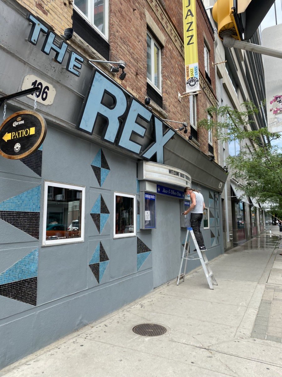 therextoronto's tweet photo. Getting ready for tomorrow! Who’s joining us for our grand reopening?!?! 😄
.
.
.
#therex #wereback #toronto #therextoronto #music #blogto #torontolife #jazztoronto #torontostrong #livemusic #jazz #blues https://t.co/FNdQ386cqh