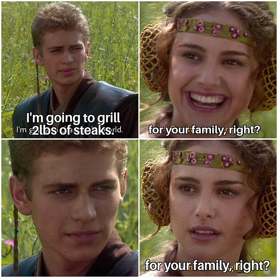 AlexGill120's tweet photo. I've eaten over 3lbs of beef today.  That means I'm currently over 1% beef by weight. 
 
#meme https://t.co/Z4p5mqSHDo