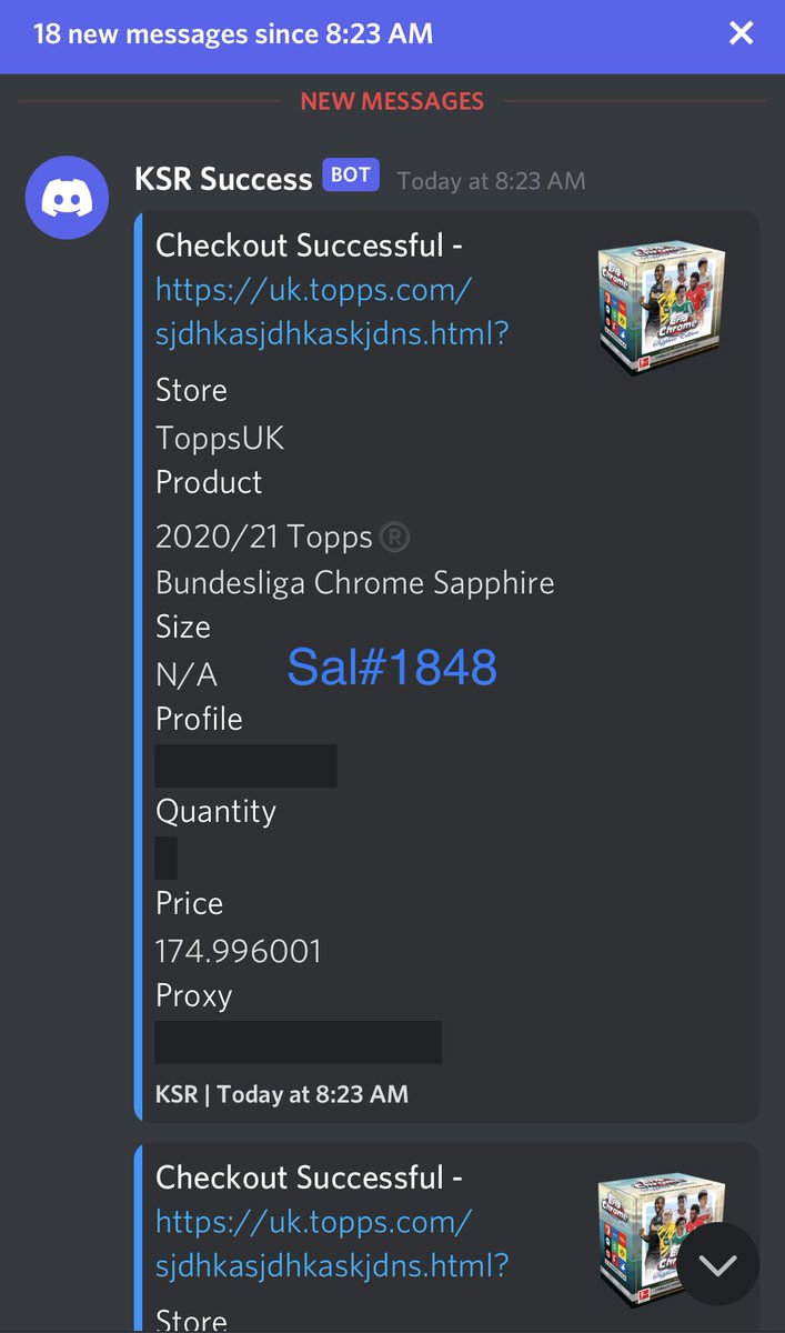 SalValencia18's tweet image. Only 5 were actual checkouts but @ksrautomation and @jeru035 are a deadly combo!

Group: @GFNF__ 
Bot: @ksrautomation 
Proxies: @jeru035 
Server: @ProjectFlightIO ✈️