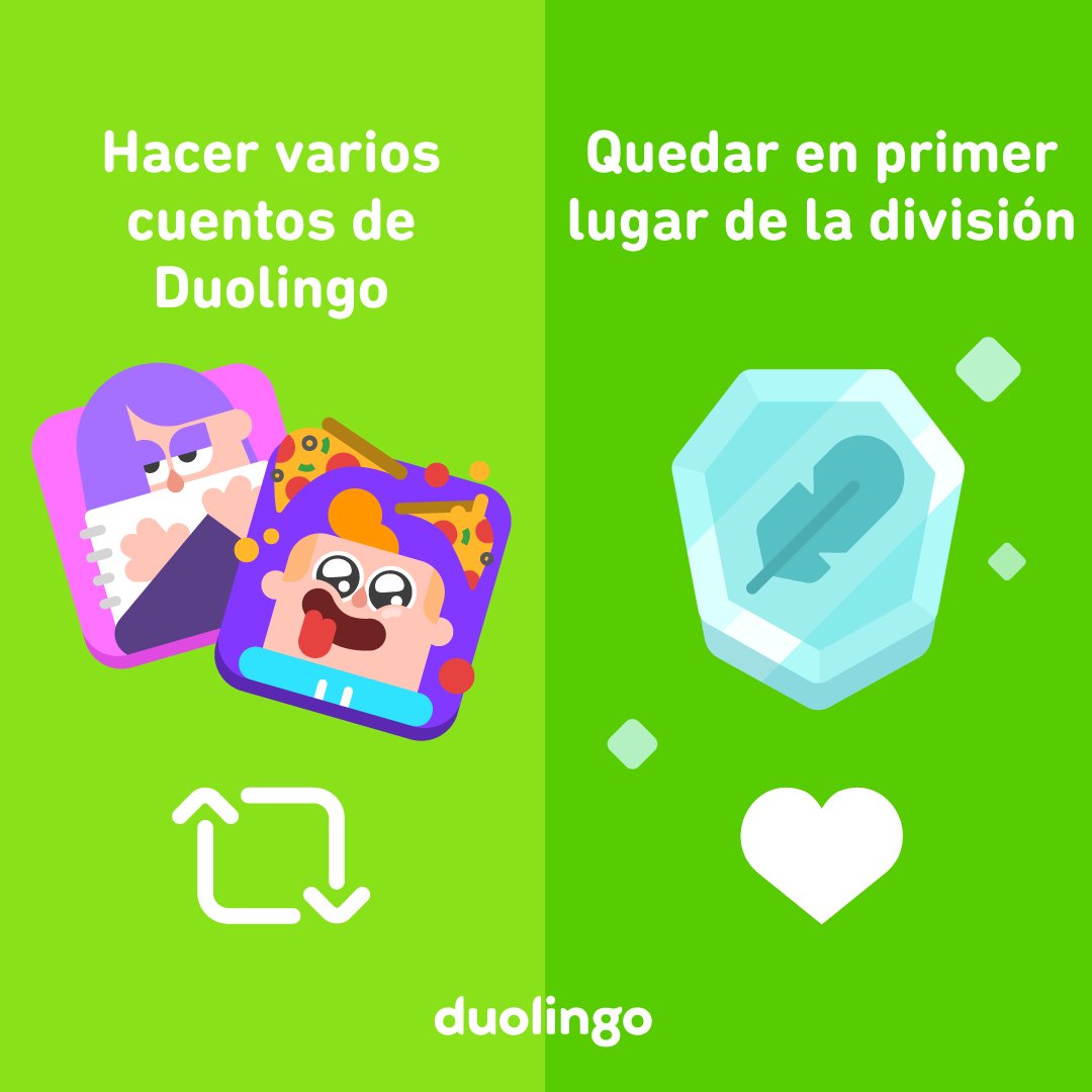 Venci a Divisão Diamante no Duolingo mais uma vez. 