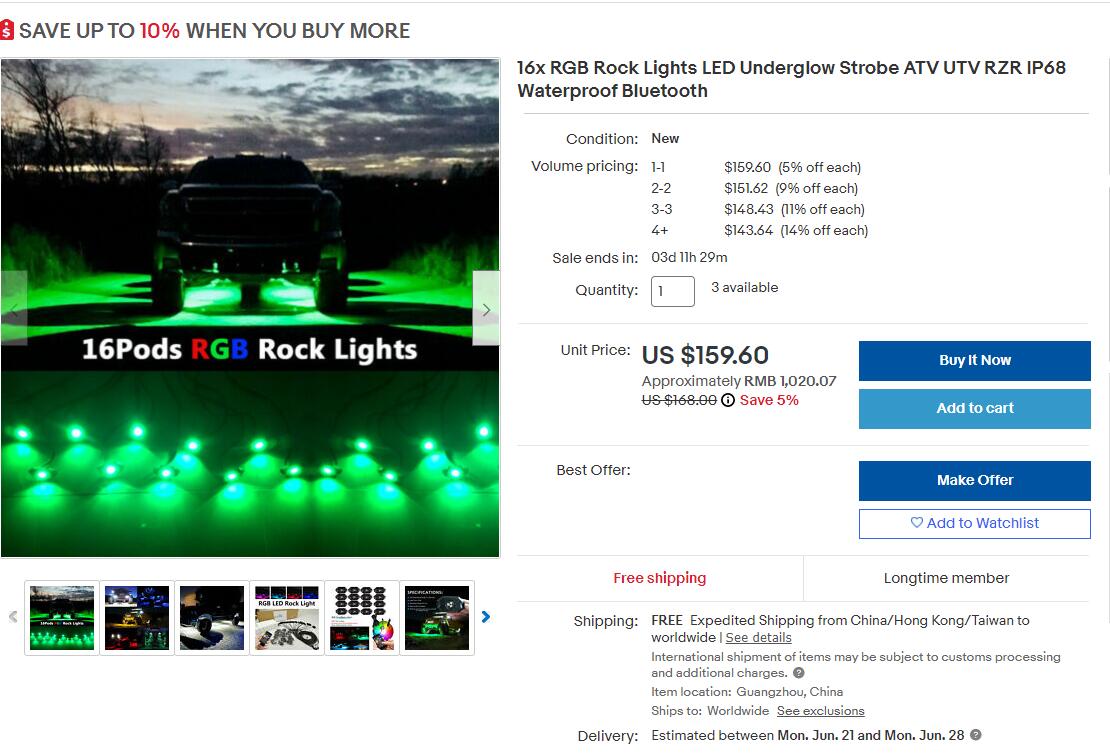 Sando_carlight's tweet photo. FIA &amp; Sando Lighting 【HOT SALE】
16x RGB Rock Lights LED Underglow Strobe ATV UTV RZR IP68 Waterproof Bluetooth Controller
Order link : https://t.co/UJg0Es2pOM

#Rocklights #Podslights #underglowlight #ATV #UTV #RZR #Polaris #Offroad https://t.co/DJMry4JHVj