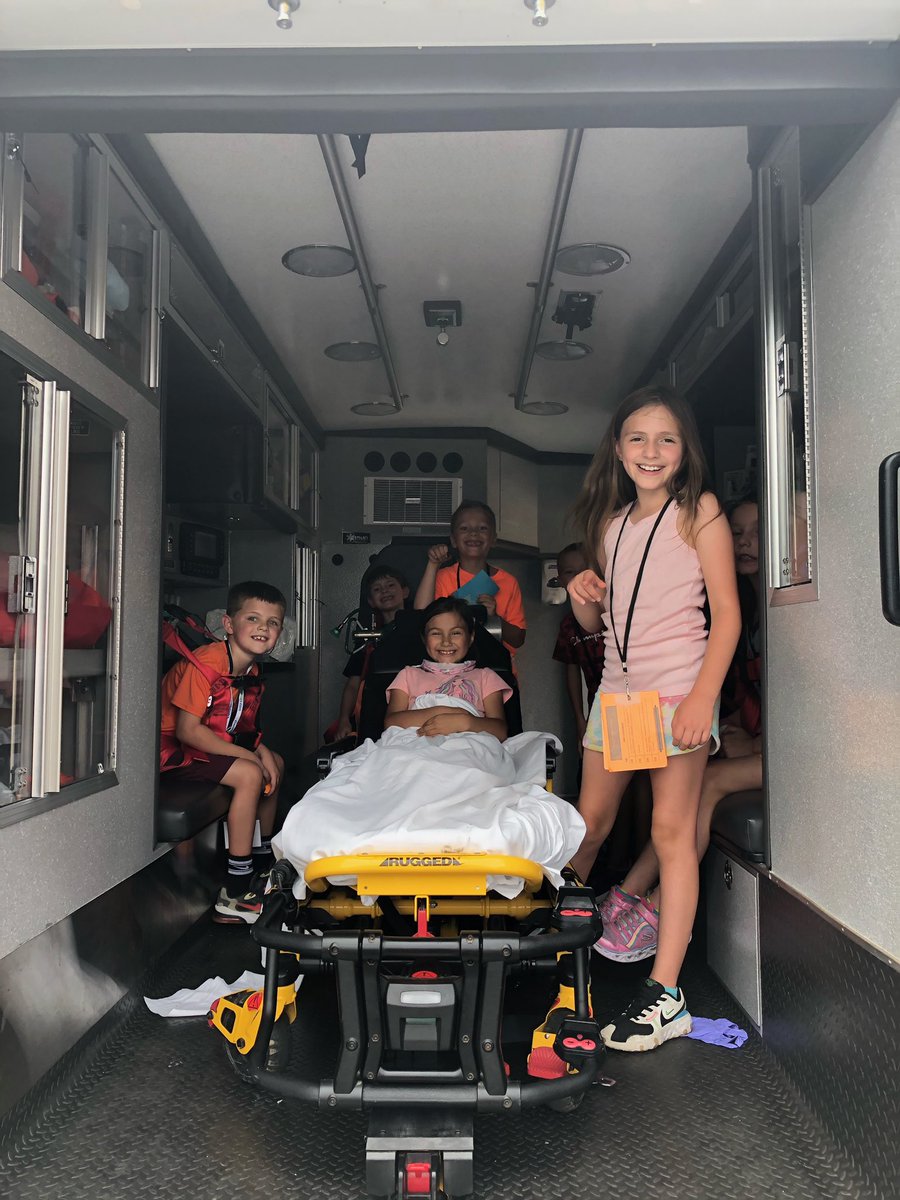 MeganRivet's tweet image. Day 4 brought Cicada hunts, petting zoo and emergency vehicles! #summerlearningfun