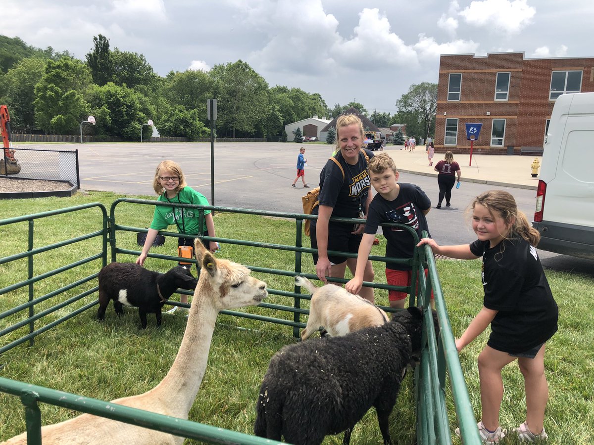 MeganRivet's tweet image. Day 4 brought Cicada hunts, petting zoo and emergency vehicles! #summerlearningfun