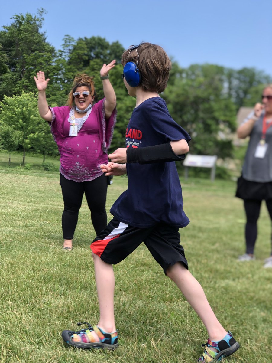 Our first kickball game together, thanks to our wonderful PT, Cara Myers 😍 We have so many pictures to share (and we will) but this one here is titled "One really proud teacher!" I will always be my students cheerleader!!!! #HappyHillendale @HillendaleUCFSD @UCFSD