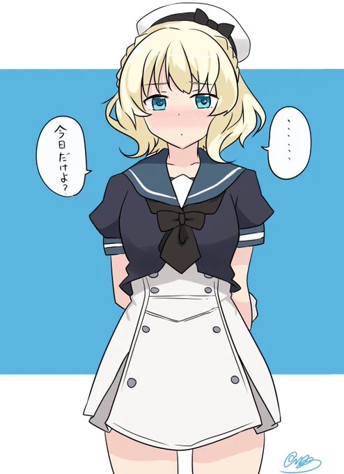 #軽い気持ちで描いたら思った以上に反響があった絵 J級駆逐艦の服着たコロラドちゃん 