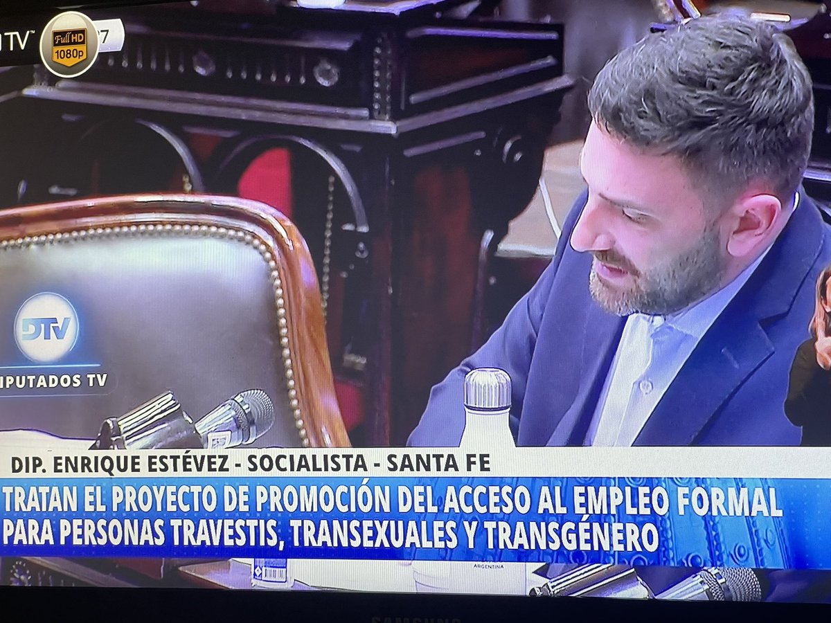 Flordelav's tweet photo. <Estamos lejos de saldar la deuda que el estado tiene con este colectivo > Dip. Enrique Estéves socialista - #LeycupoLaboraTravestiTrans https://t.co/AR4vdDGxzA