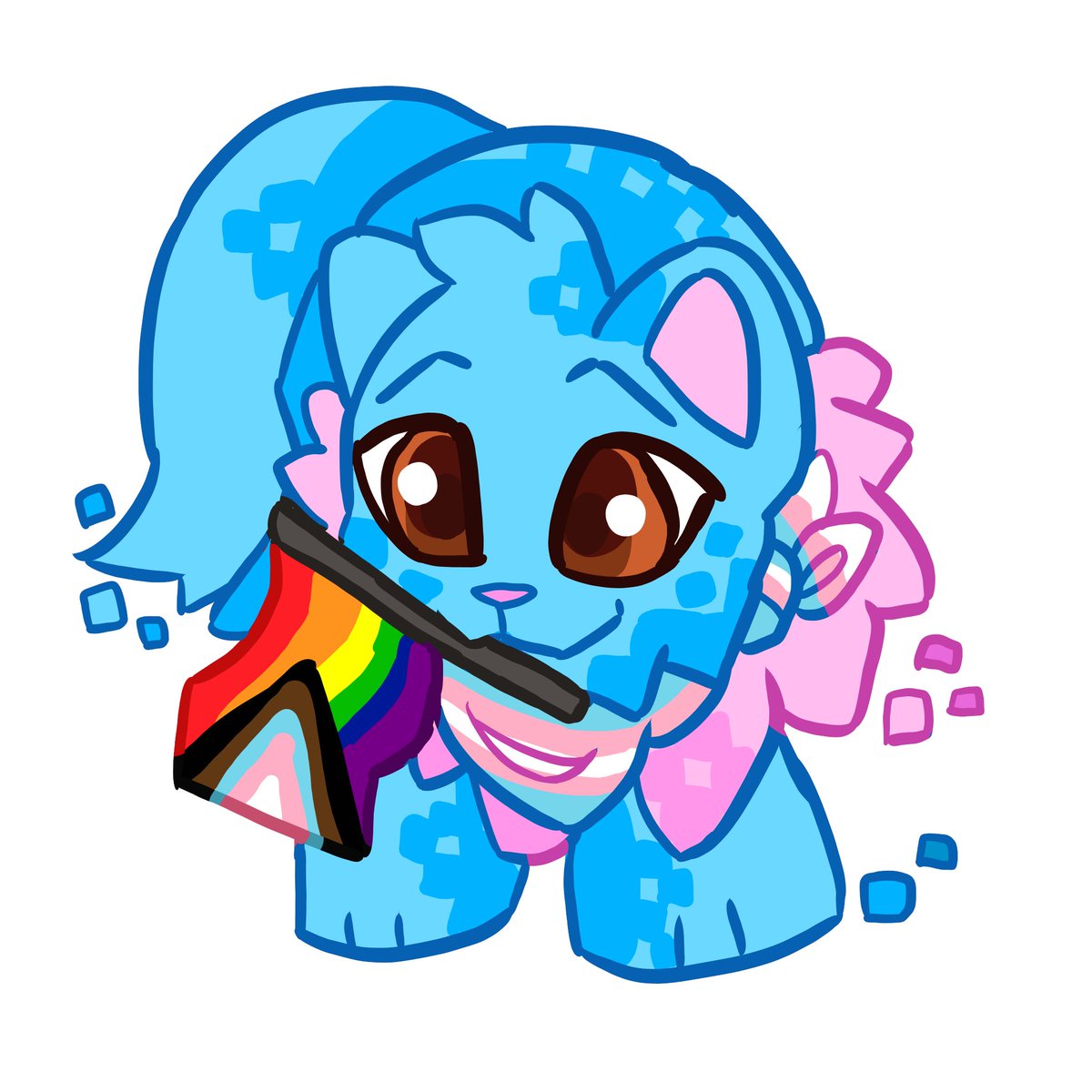 polygonyall's tweet photo. Happy pride month! Its wocky time! https://t.co/H2Ct5Qc1qB