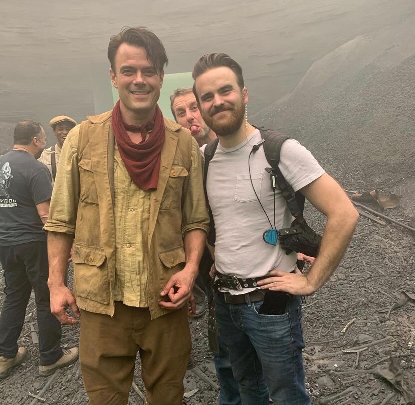 TOFilmSchool's tweet photo. “One of the nicest actors I’ve worked with.” 🎭🎬✨

— #Acting alumni Steven McTeer onset of Jupiter's Legacy with Josh Duhamel! 🎥

#TorontoFilmSchool2021  #TFSForward #TFSActing #TFSFilmProduction https://t.co/ErfBLw1njs