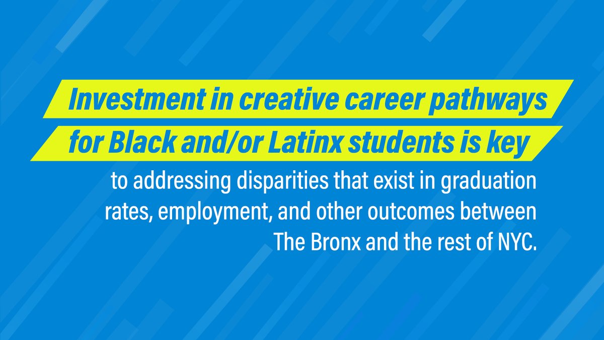 Dream_Yard's tweet image. 🎵 As the birthplace of hip hop, The Bronx is a hub of creative industry and innovation. To ensure Black and/or Latinx students can launch into creative careers, internships and mentorship are key. #BronxMade #HechoenelBronx #ProsperityNYC bit.ly/3tj5QhC
