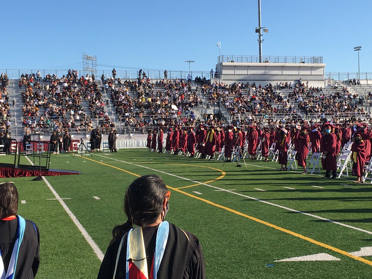 Wonderful graduation at Paramount High School! With courage and commitment- very proud of our graduates!