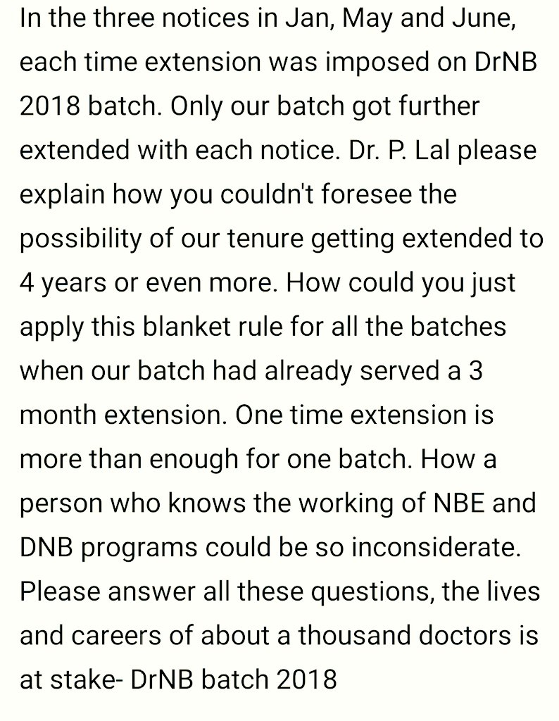 DanishKathuria's tweet photo. @RajasDeshpande sir kindly raise your voice in support of DrNB batch2018. We are badly stuck with this gross injustice. https://t.co/7esY25FRxC