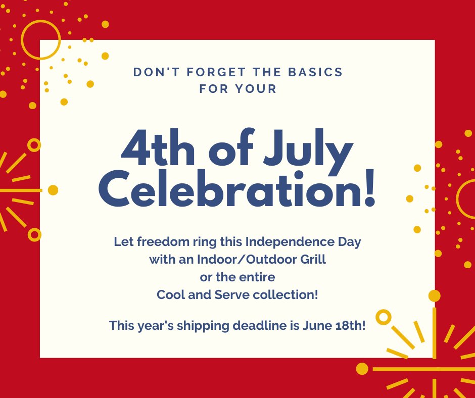 PCChick's tweet image. Order now to have everything you need for an EPIC Independence Day Celebration!! 
pamperedchef.com/party/calilarr… pamperedchef.com/party/calilarr…