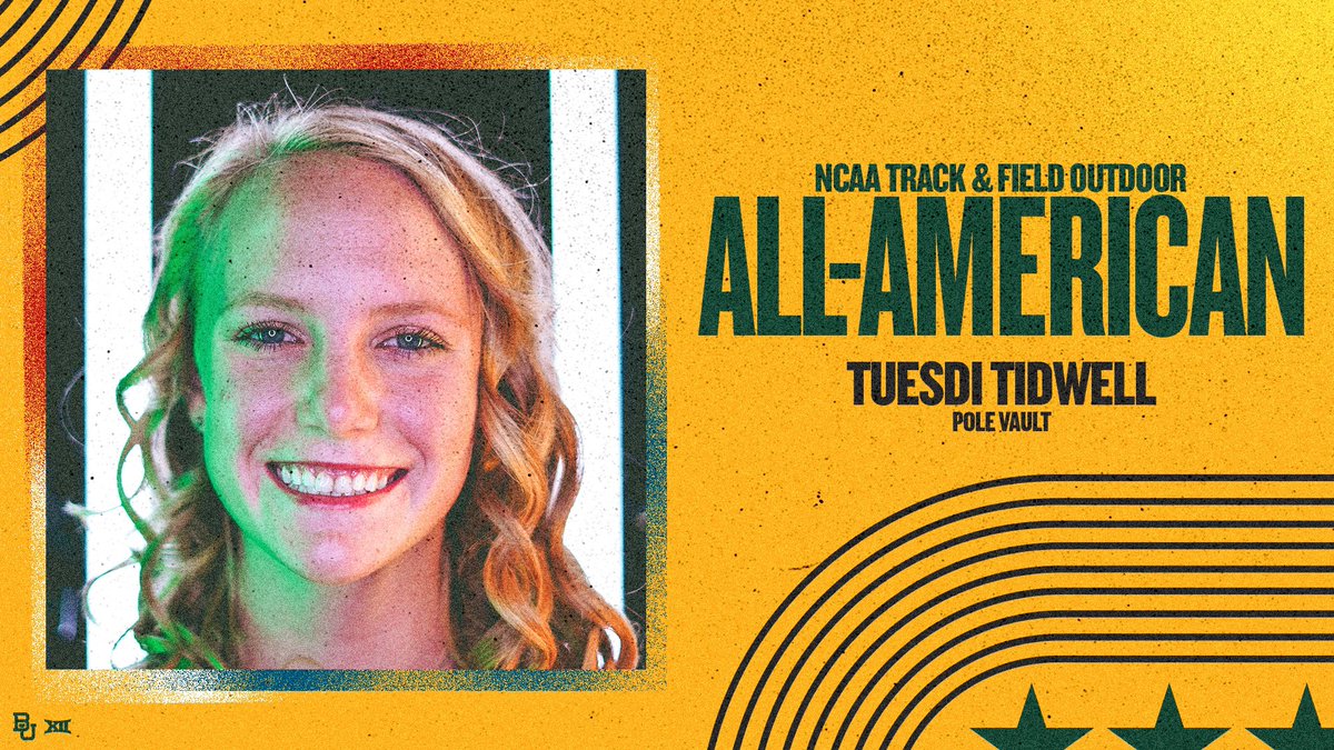 BaylorTrack's tweet photo. Congratulations to @TidwellTuesdi, All-American in the pole vault for the third time! 🥉

#SicEm | #NCAATF https://t.co/NtJk6jfhn2