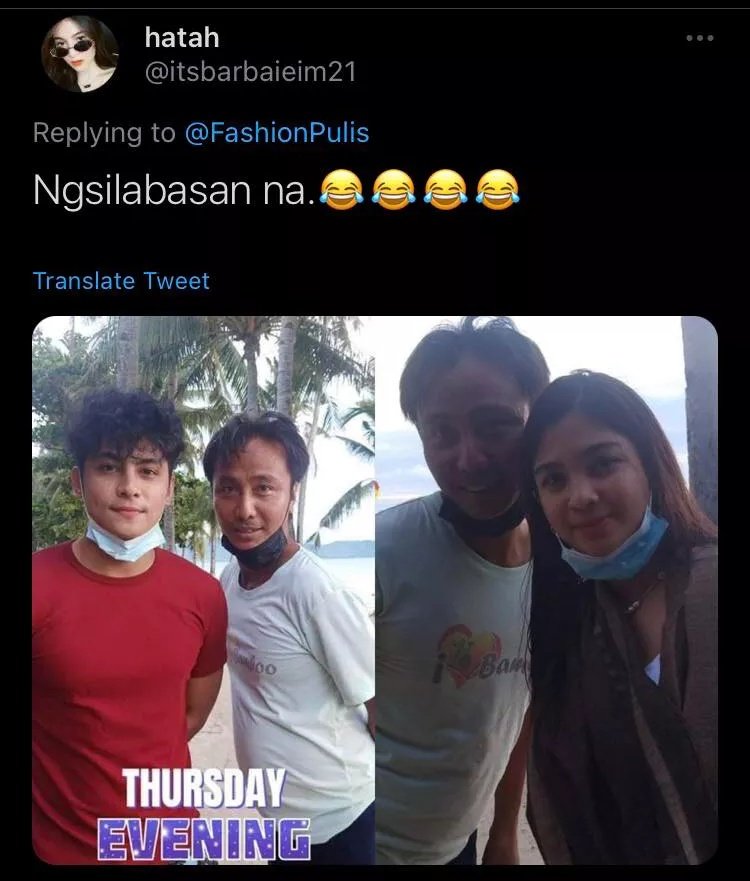 YamanakaBitch's tweet photo. Heaven Peralejo really made a long ass explanation eh Julia Barretto Part 2 naman pala. Waiting for the "everyday I celebrate you" post. 🤣  You deserve each other. Kiko looked so happy. 🤣😂

#DevonSerondodgedabullet 😌 https://t.co/PrP2bbYIhT