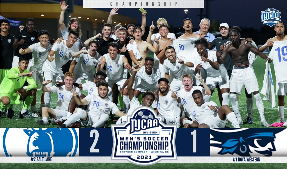 NJCAA Soccer on Twitter: "𝑵𝒂𝒕𝒊𝒐𝒏𝒂𝒍 𝑪𝒉𝒂𝒎𝒑𝒊𝒐𝒏𝒔 🏆 No. 2 Salt Lake defeats