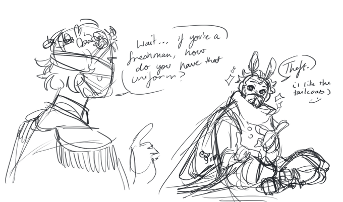 A handful of doodles with @azira_fall 's sona! This was fun haha

[#RIVALSTWTAcademy] 