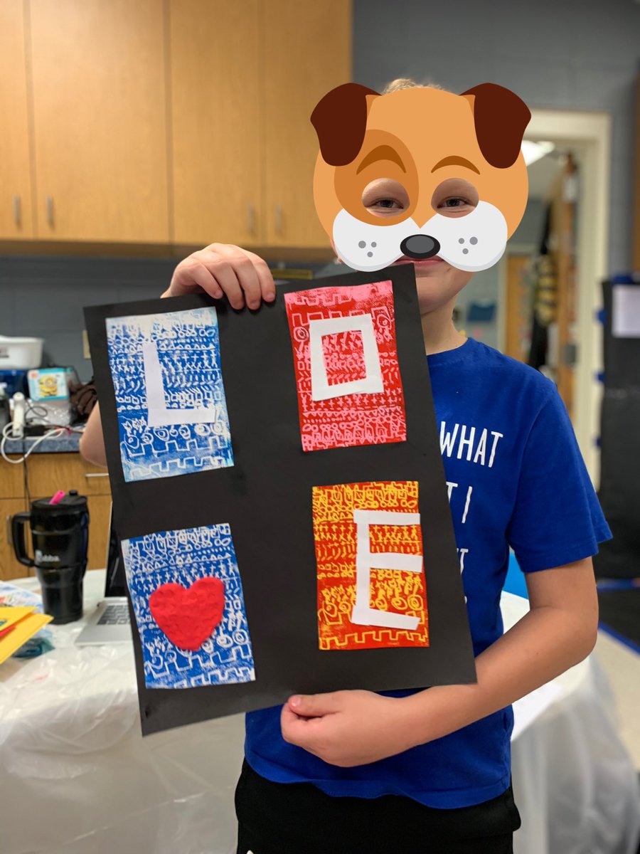 gakroenke's tweet image. Learning lots of printmaking techniques this summer 👩‍🎨❤️ @Sequiota #spsartworks #spsexplore