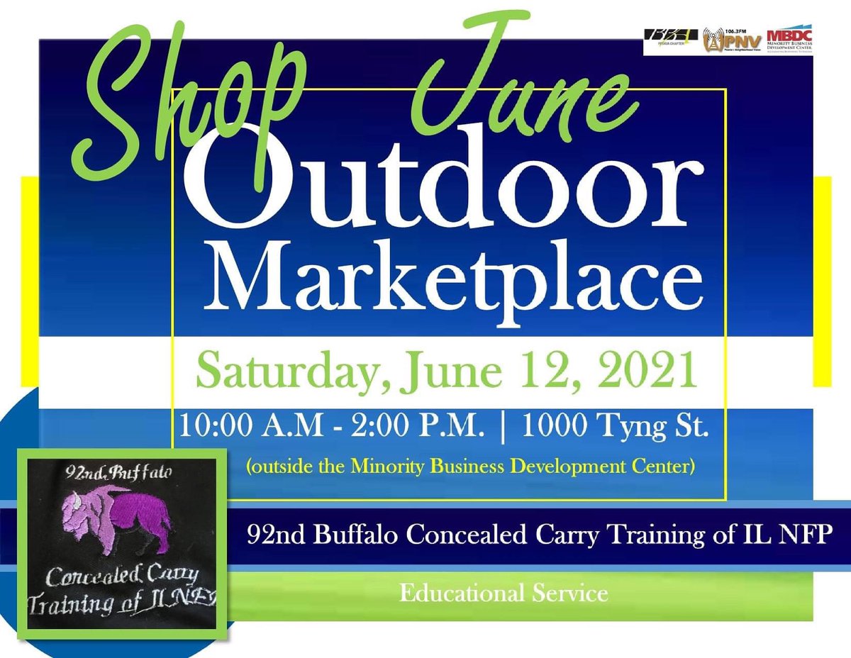Vendor: 92nd Buffalo Concealed Carry Training of IL NFP

#supportminorityownedsmallbusines #entrepreneurlife #supportsmallbusiness #entrepreneur