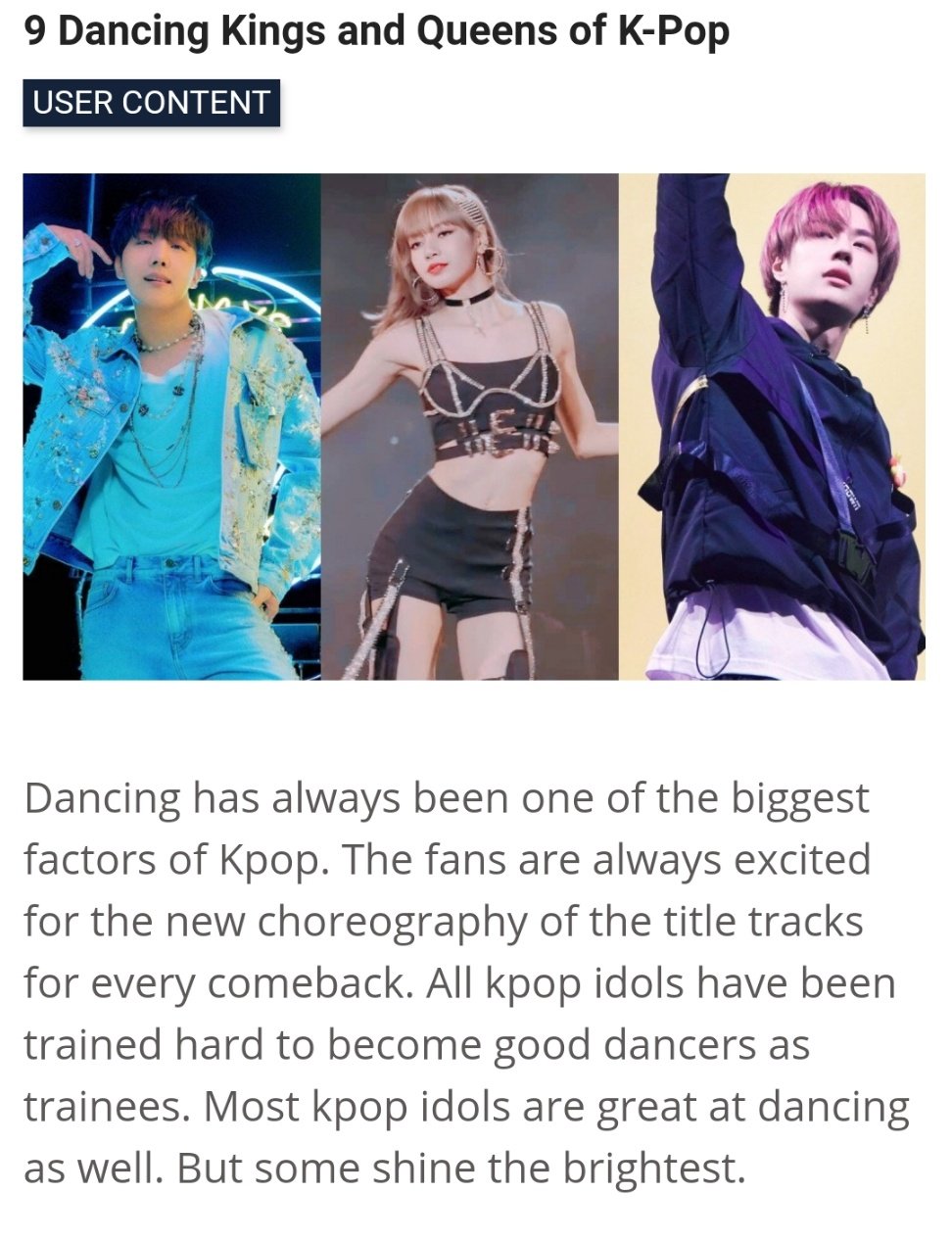 9 Dancing Kings and Queens of K-Pop