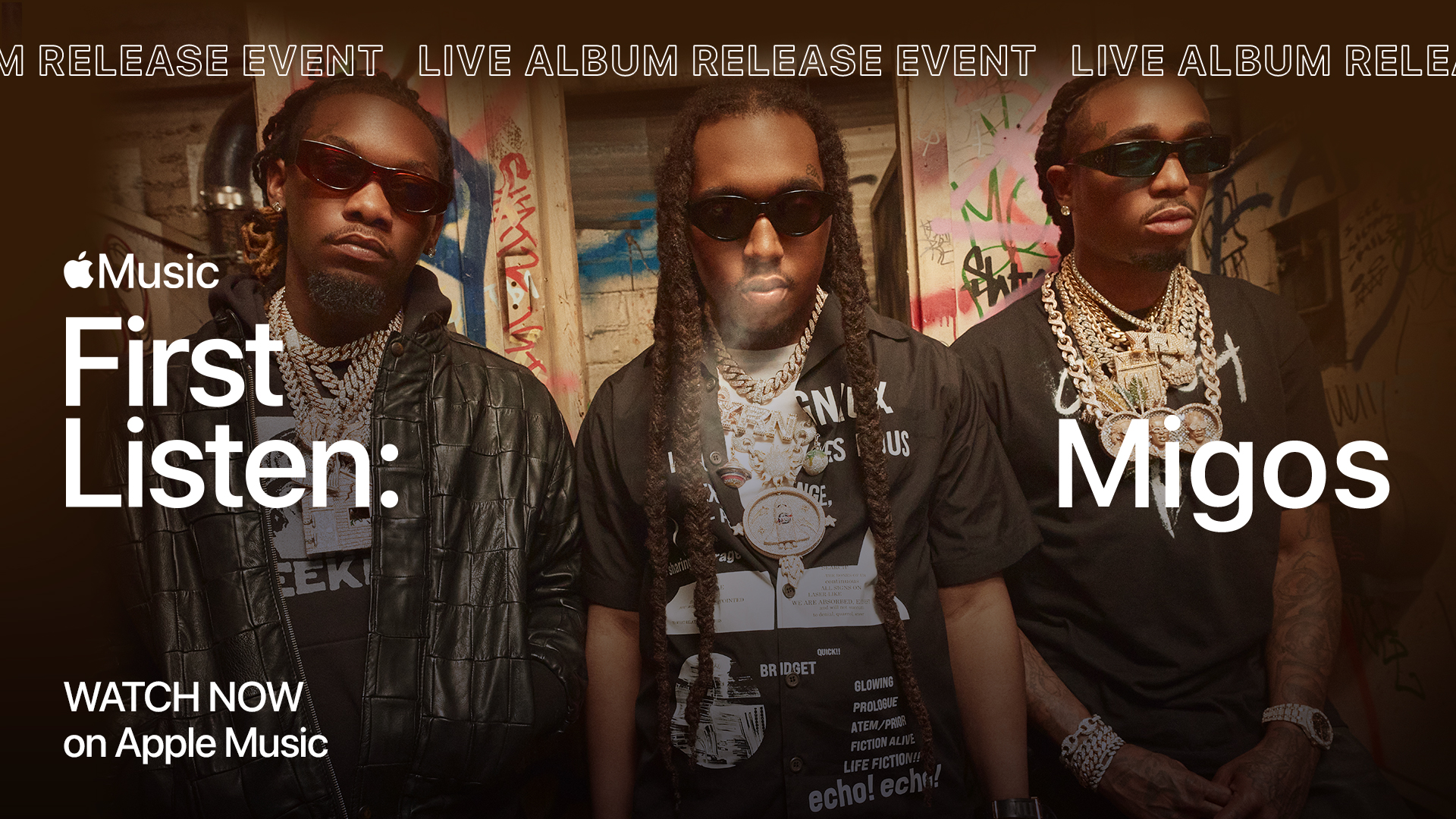 Twitter 上的apple Music Minutes Away From Firstlistenmigos Hosted By Zanelowe Watch A Live Listening Session With Migos As They Play Songs From Cultureiii And Answer Your Questions T Co Ef4dfrxyis T Co Gc0k3e2b6e Twitter