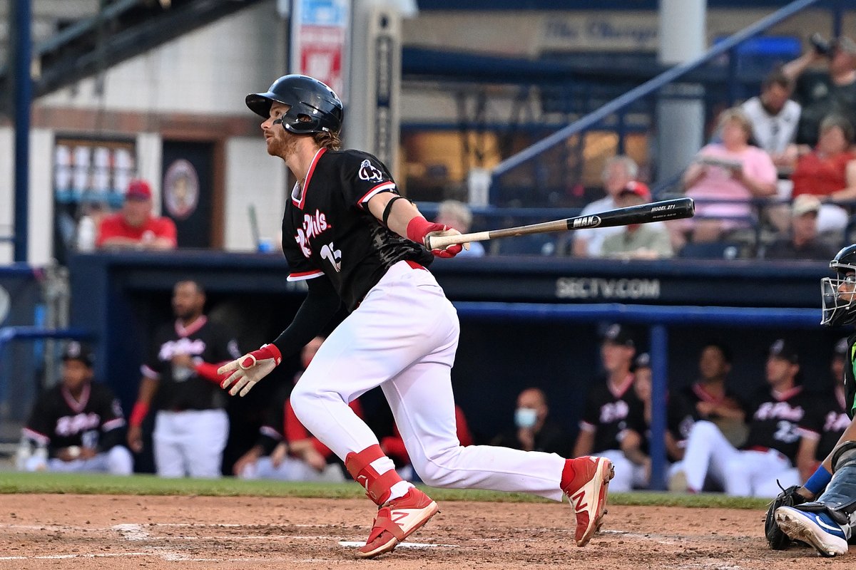 ReadingFightins's tweet photo. Fightins fell to Hartford in a hard fought battle. Stokes with four hits and his first homer of the season!

Game recap: https://t.co/myjCQHk34k https://t.co/nvT3RjPhVU