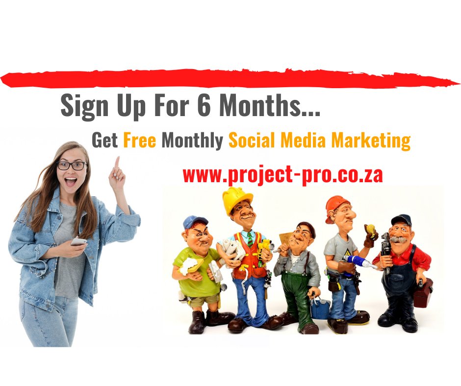 PROjECTPRO4's tweet photo. Want to grow your CONTRACTOR business?

Contact us today for maximum exposure of your contractor business!

https://t.co/j5LkiiEiC5
076 452 8898 https://t.co/Irko2TPZe5