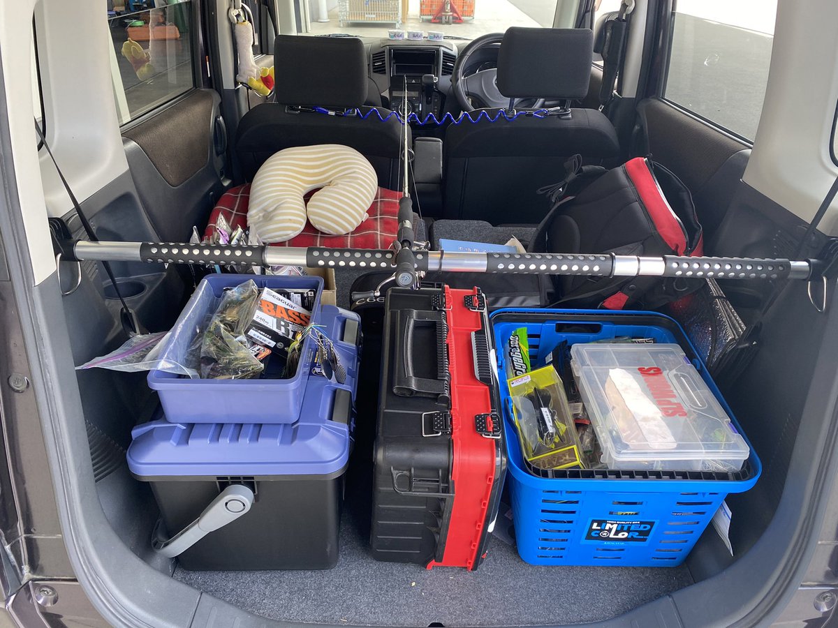 F倉 على تويتر 釣り特化型軽自動車 これでどこでも釣り行けるしストレスがない