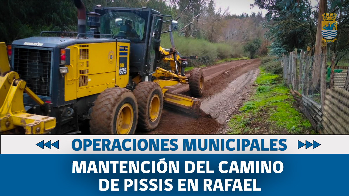 TAREAS EN DESARROLLO:
Desde temprano el equipo de la Dirección de Operaciones Municipales, realiza mantención del camino de Pissis en Rafael para un mejor desplazamiento de nuestros vecinos.

#MunicipalidadTomé
#EnCasaSeguros
