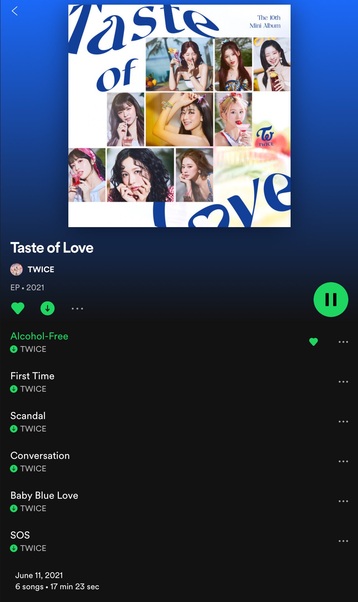 Twice Charts Jypetwice S 10th Mini Album Taste Of Love Is Out Now In All Platforms Listen Now Spotify T Co Dhssvs1cpi Twice 트와이스 Alcoholfree T Co Jzhq9jprwd