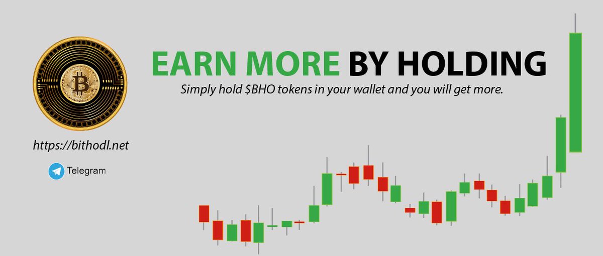 EARN MORE BY HOLDING
bithodl.net

🔹Bithodl (BHO) works on an autonomous frictionless yield farming and liquidity generation protocol. 
🔹Simply hold $BHO tokens in your wallet and you will get more. In addition to this, you will also earn daily rewards in $BNB.