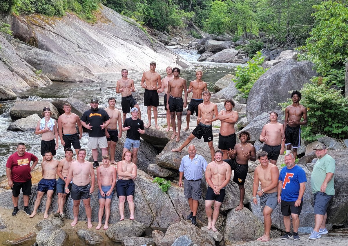 Great way to end Day 2 of the  <a href="/WNHSwarriorFB/">WNHSfootball</a> camp tour 2021 with a swim in Owl eye falls 

#NTNB
#BEAWA22IOR