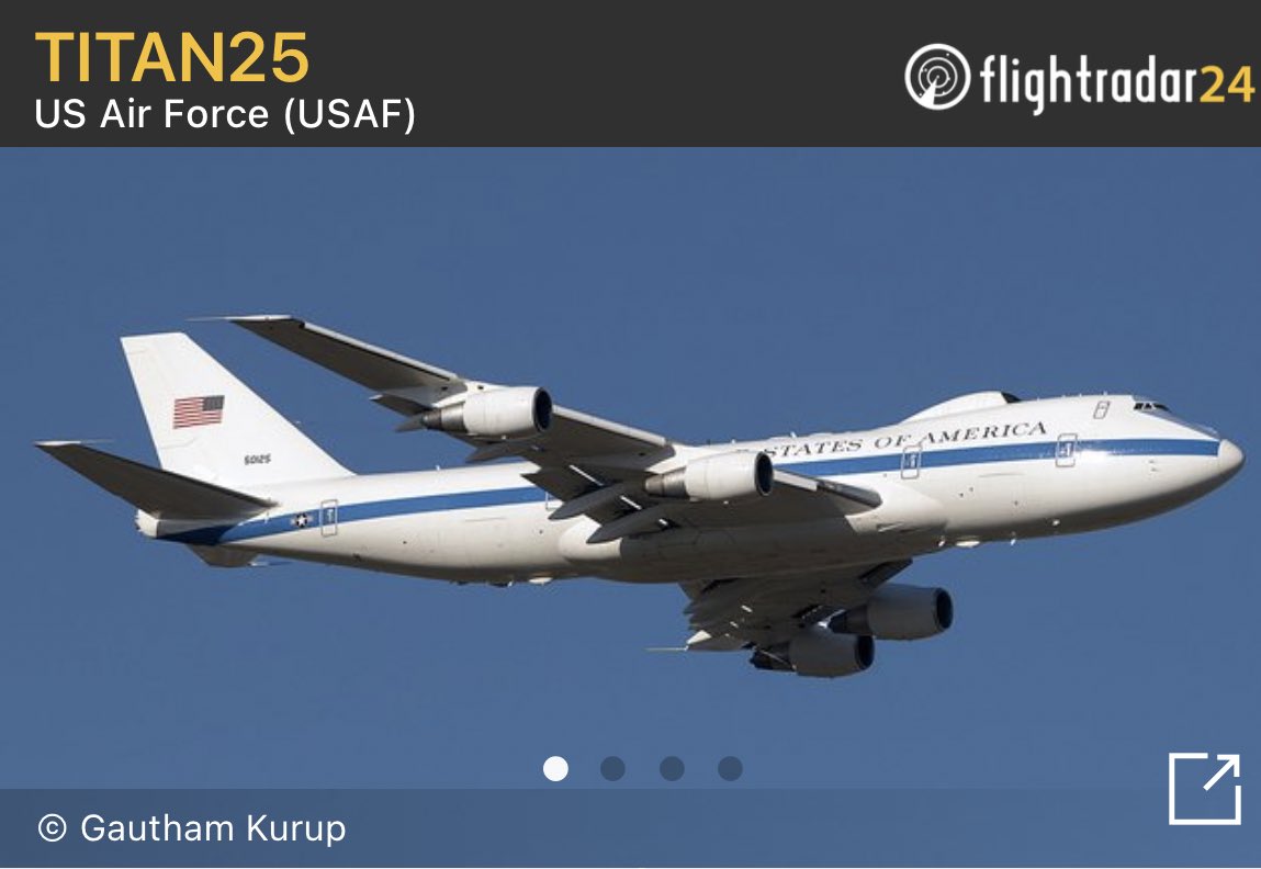 SpeckleBelly64's tweet image. USAF E-4B Nightwatch descending into Andrews. #DefSec will head out to Brussels for NATO Summit that begins Monday in the near future.#NATO2021
#ADFEB6 #TITAN25 75-0125