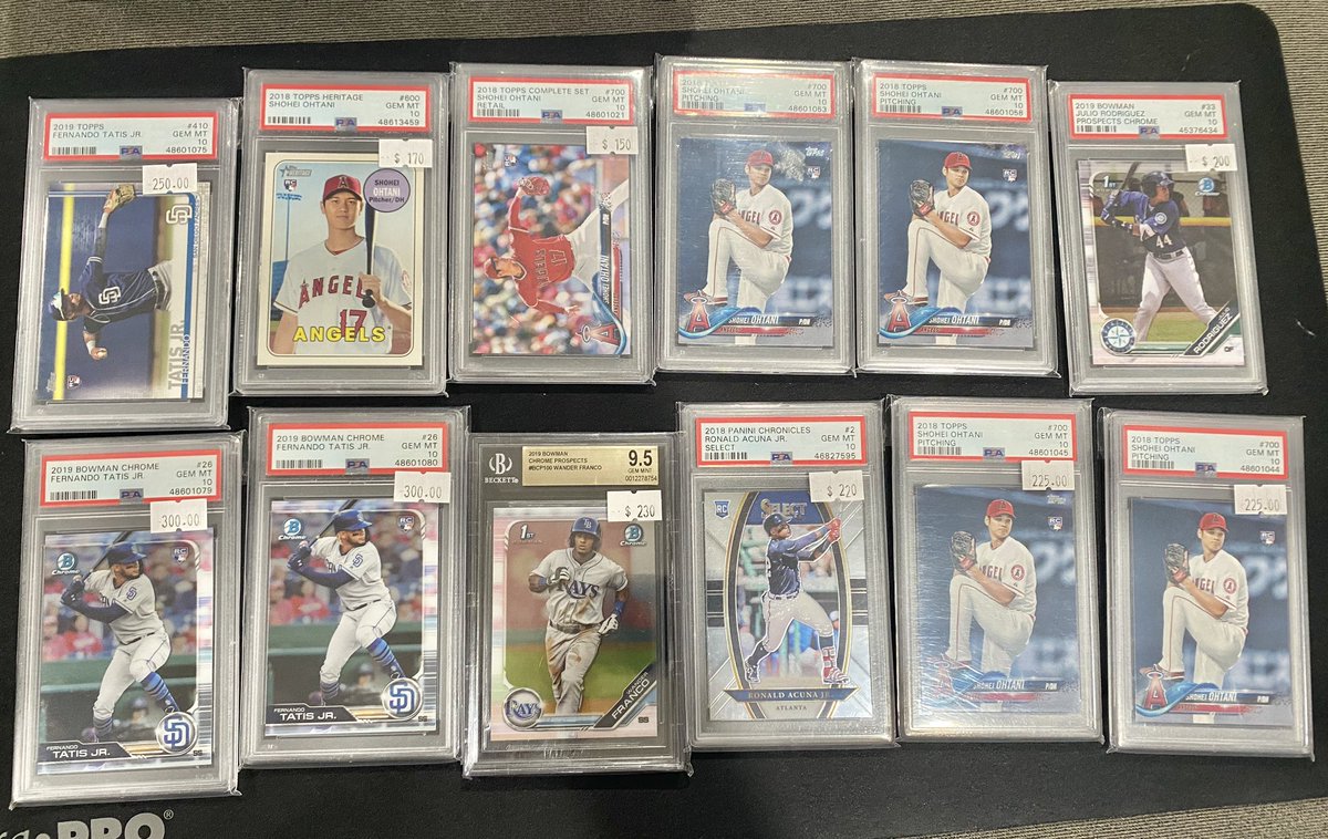 sportocards's tweet photo. Massive Collection for sale! Please check out some of the top items available. Looking to move together. Over 180 total slabs and another 10,000 raw cards. 70k obo. Please DM for more pictures and info. @Cardcollector2 @KentuckyCards @HobbyConnector @OldTownCards https://t.co/eOn9v3liG5