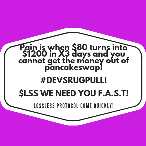 TheCryptoAngel's tweet photo. $LSS #LosslessProtocol #COMEQUICKLY! https://t.co/RdTDNdRbTe