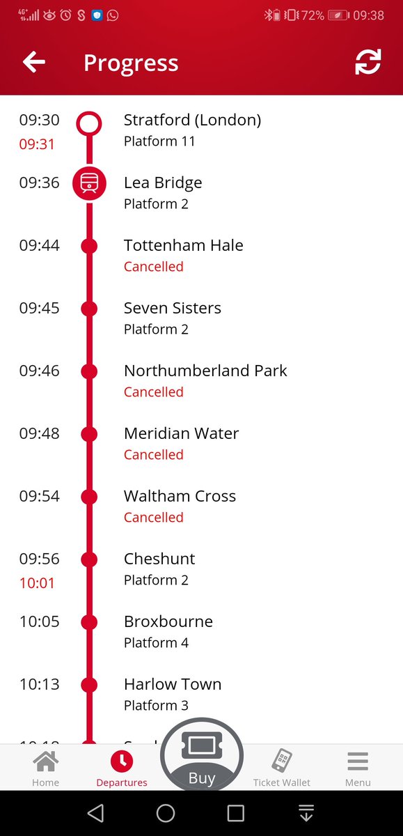 Another day on #ShitterAnglia trains #greateranglia every day is something. Waltham cross has to be one of the worst routes affected regularly, sick of it!