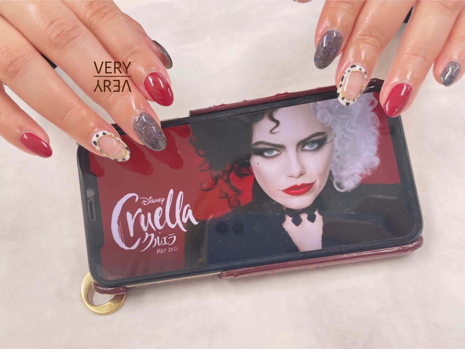 ネイルサロンveryvery クルエラ ヴィランズ 札幌 ネイル 札幌ネイルサロン ネイルサロンベリーベリー ネイルサロンveryvery 大通りネイルサロン 札幌市中央区ネイルサロン 定額ネイルサロン 痛くない痛ネイル イメージネイル ディズニーネイル