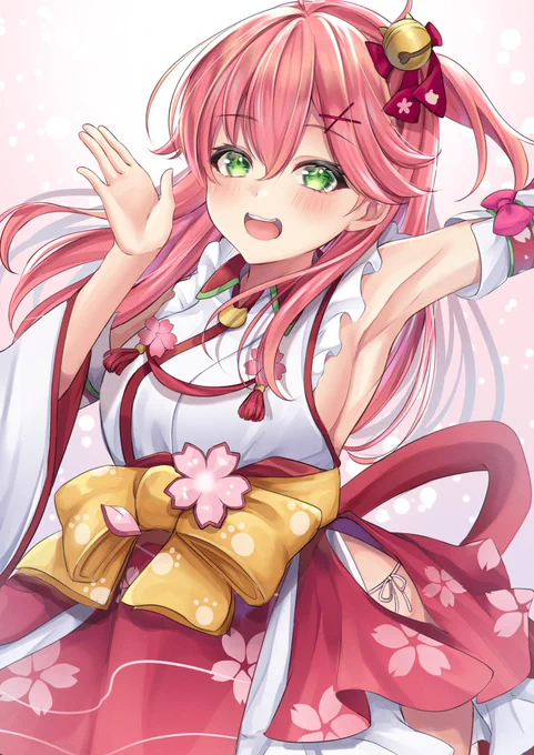 にぇにぇにぇ〜〜〜🌸
元気になってよかた!

#さくらみこ #miko_Art 