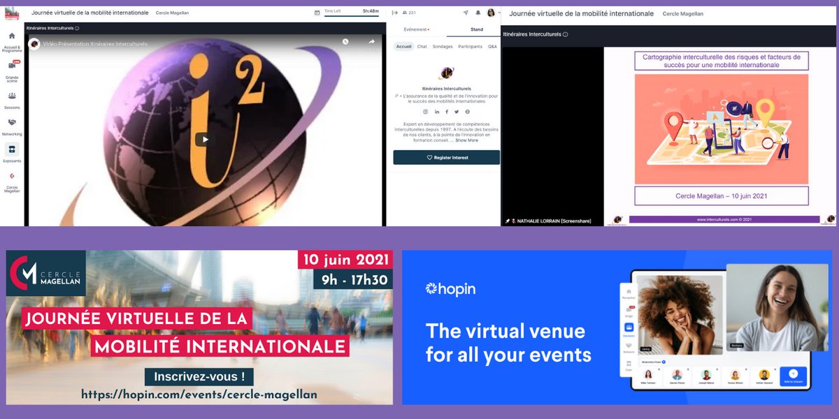 iinterculturels's tweet photo. Premier salon virtuel pour Itinéraires Interculturels à l'occasion de la Journée virtuelle de la Mobilité Internationale !

Nous avons présenté notre nouvelle application digitale : cartographie interculturelle des risques et facteurs de succès pour une mobilité internationale https://t.co/xyJYg5adsz