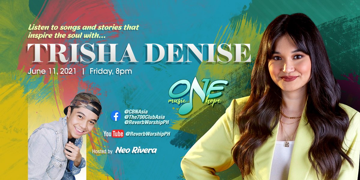 The700ClubAsia's tweet photo. Listen to her and remember na #Mahalaga ka sa paningin ni God anuman ang iyong pinagdaraanan! Watch her sing and perform on #OneMusicOneHope hosted by Neo Rivera, later at 8 pm! Kitakits!

#TrishaDeniseOneMusicOneHope #Mahalaga #CBNOnlineShow https://t.co/mN3Acu69PI