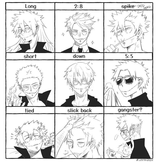 9 Hairstyle X Dabi 