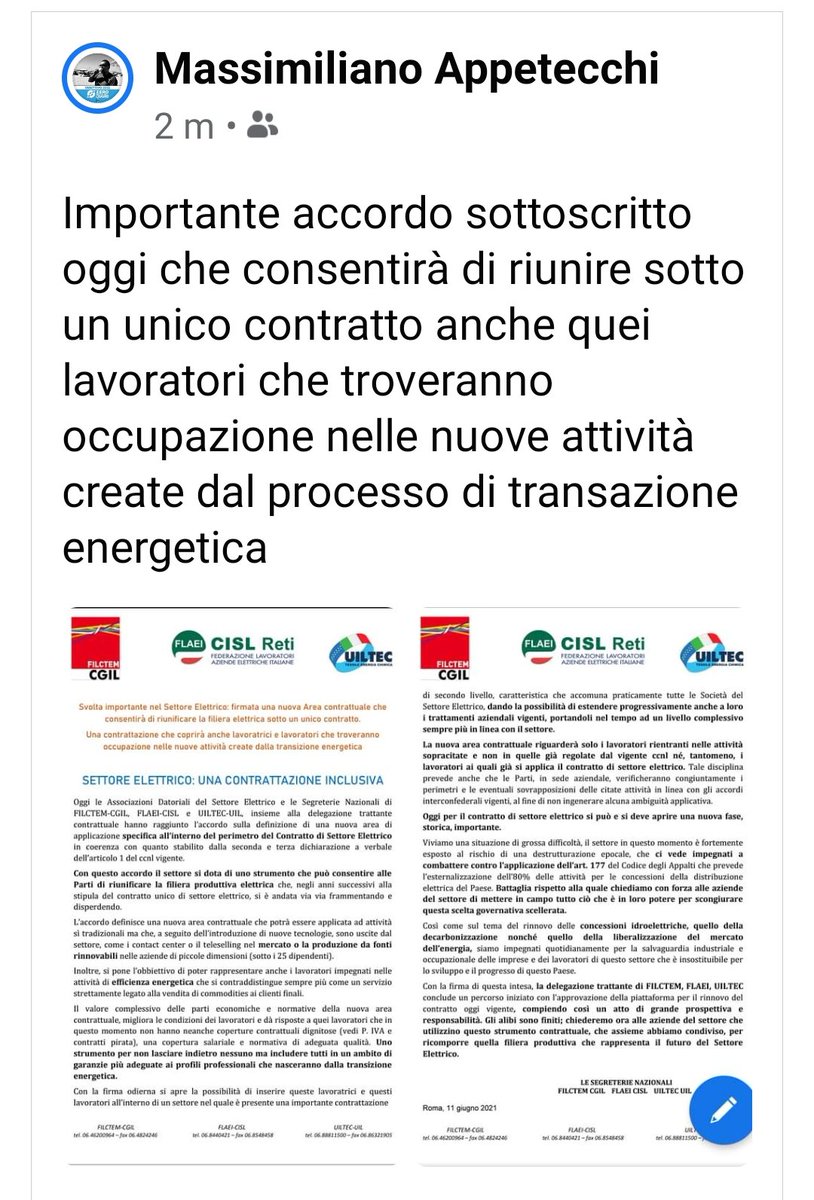 MassimilianoAp6's tweet image. #ccnlelettrico. Esteso perimetro contrattuale anche a quei lavoratori che troveranno lavoro con attività legate alla transazione energetica. #uiltecromalazio