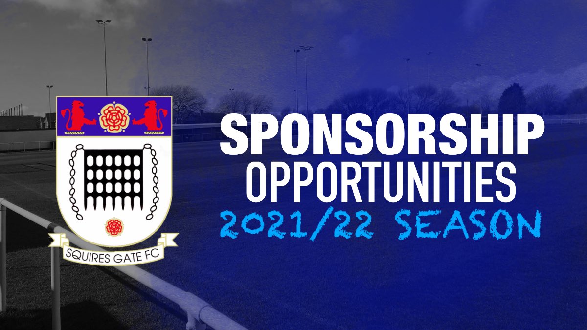 🆕️ | 𝐒𝐩𝐨𝐧𝐬𝐨𝐫𝐬𝐡𝐢𝐩 𝐎𝐩𝐩𝐨𝐫𝐭𝐮𝐧𝐢𝐭𝐢𝐞𝐬

Want to get involved with a non league club, who will give your business maximum exposure? 

We have sponsorship packages available for the 𝟮𝟬𝟮𝟭/𝟮𝟮 season!

Enquire today!

🔷️#ForOurSquiresGate