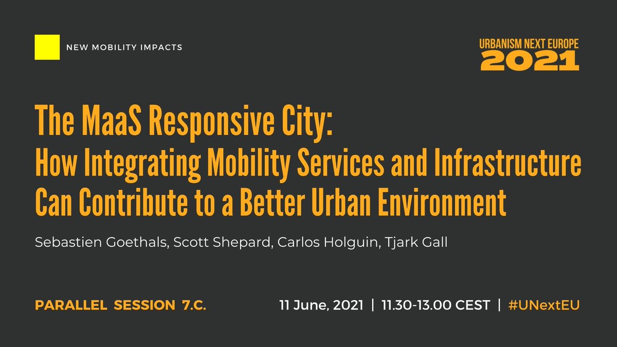What is #MaaS? How does it fit into #UrbanPlanning and the future of our #cities? 🛴

We are live now! with <a href="/ScottCities1st/">Scott Shepard, AICP, LEED®AP, PMP 🚲🛴🛵🚌🚉🚅</a>, Sebastein Goethlas, Carlos Holgiun &amp; Tjark Gall