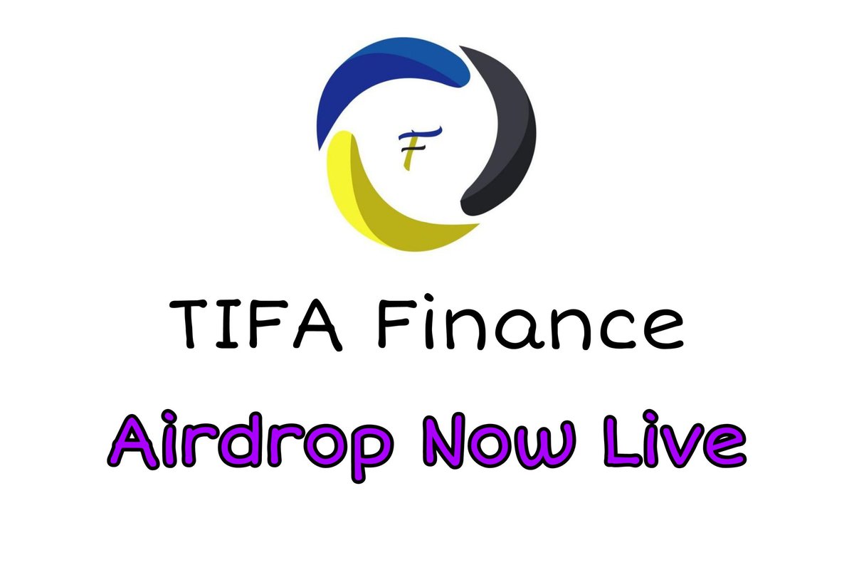 Now TIFA Finance Airdrop Live 
t.me/TifaFinance_bot