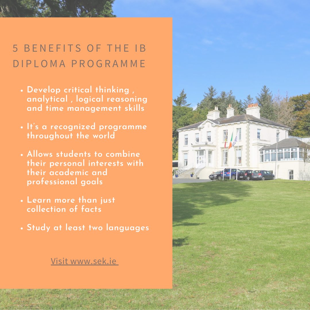 Thinking about a change? 

❗️5 reasons to study the #IB #DiplomaProgramme 🌎

#ireland