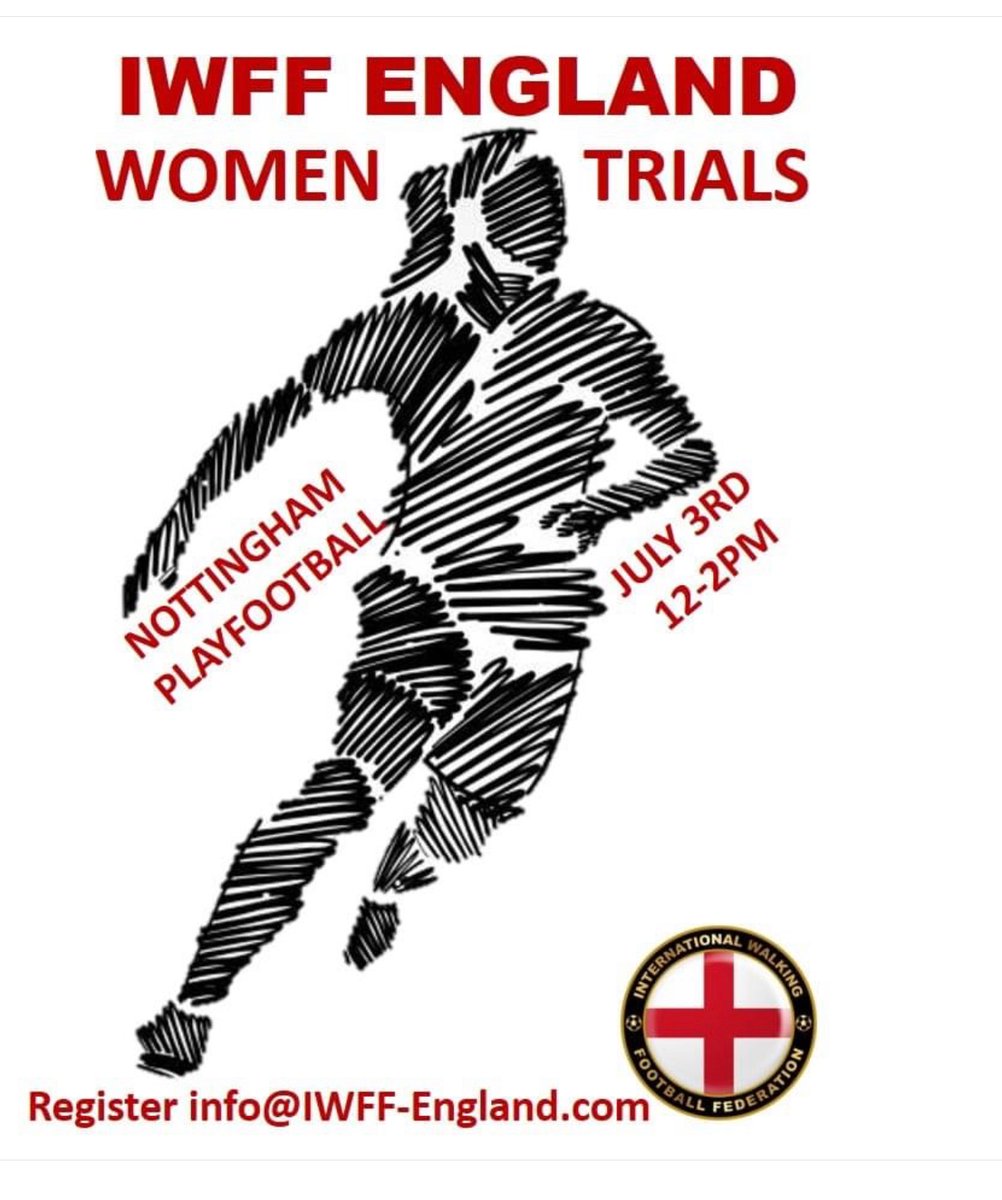 Ladies your chance to play international walking football.. email for full details