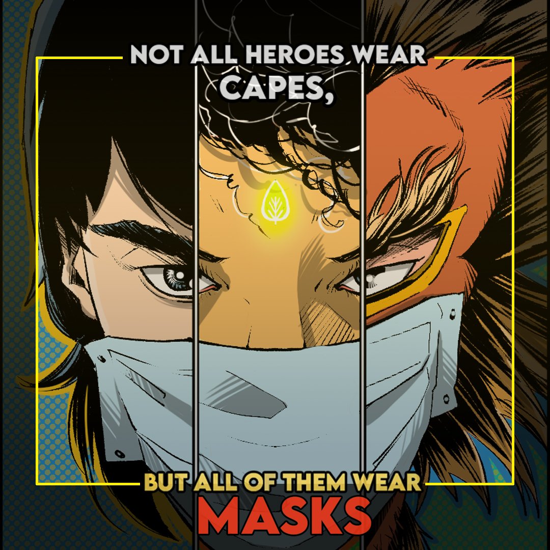 #wearmask
Not all heroes wear capes, but all of them wear masks
#Indusverse #covid #indiafightscorona #weareinthistogether #maskupindia #vaccine #corona #StaySafeStayHome #covid19 #LockDown #coronavirus #covidwarriors #covid2021 #covid19india #indiancomics #illustrated #comics