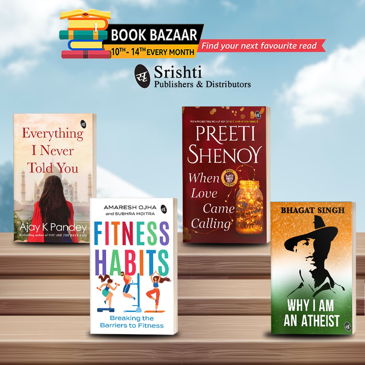 Srishtipub's tweet photo. Come celebrate Books in the Anniversary edition of the Amazon Book Bazar!
Avail great discounts and amazing deals on all books from the 10th to 14th of every month on the Amazon Book Bazar.
.
.
#books #amazonprime #amazondeals #amazonbooks #amazonbookbazar #bookbazar #bookstagram https://t.co/x0mU7xE5De