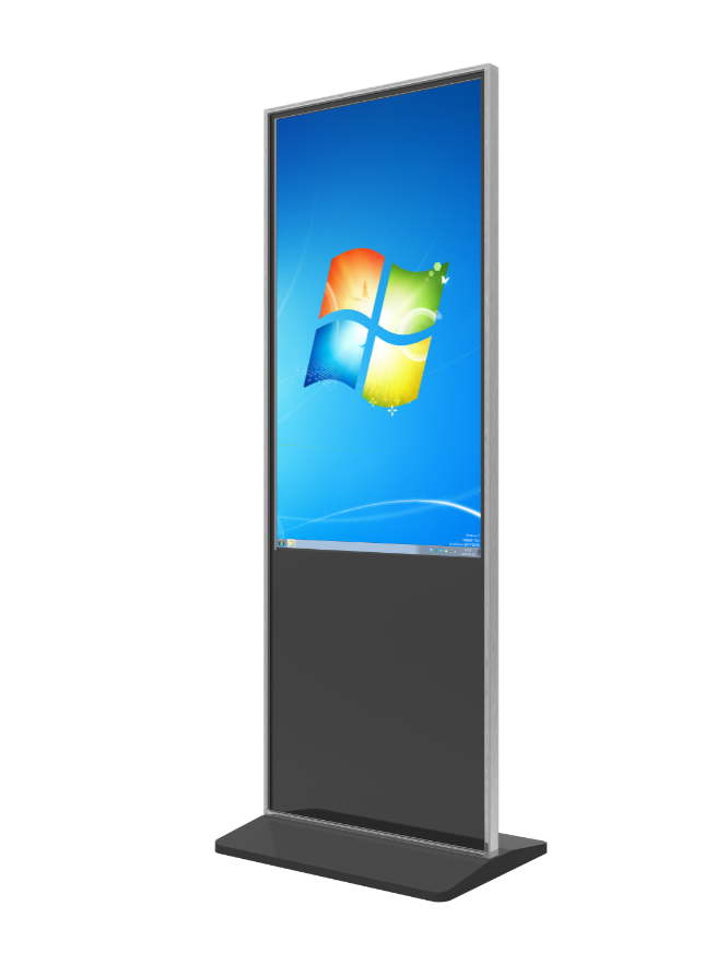 irenachen11's tweet image. black with sliver edge floor standing LCD kiosk with capacitive touch or IR touch #LCDkiosk #LCDdisplayscreen #floorstandingscreen #digitalsignage